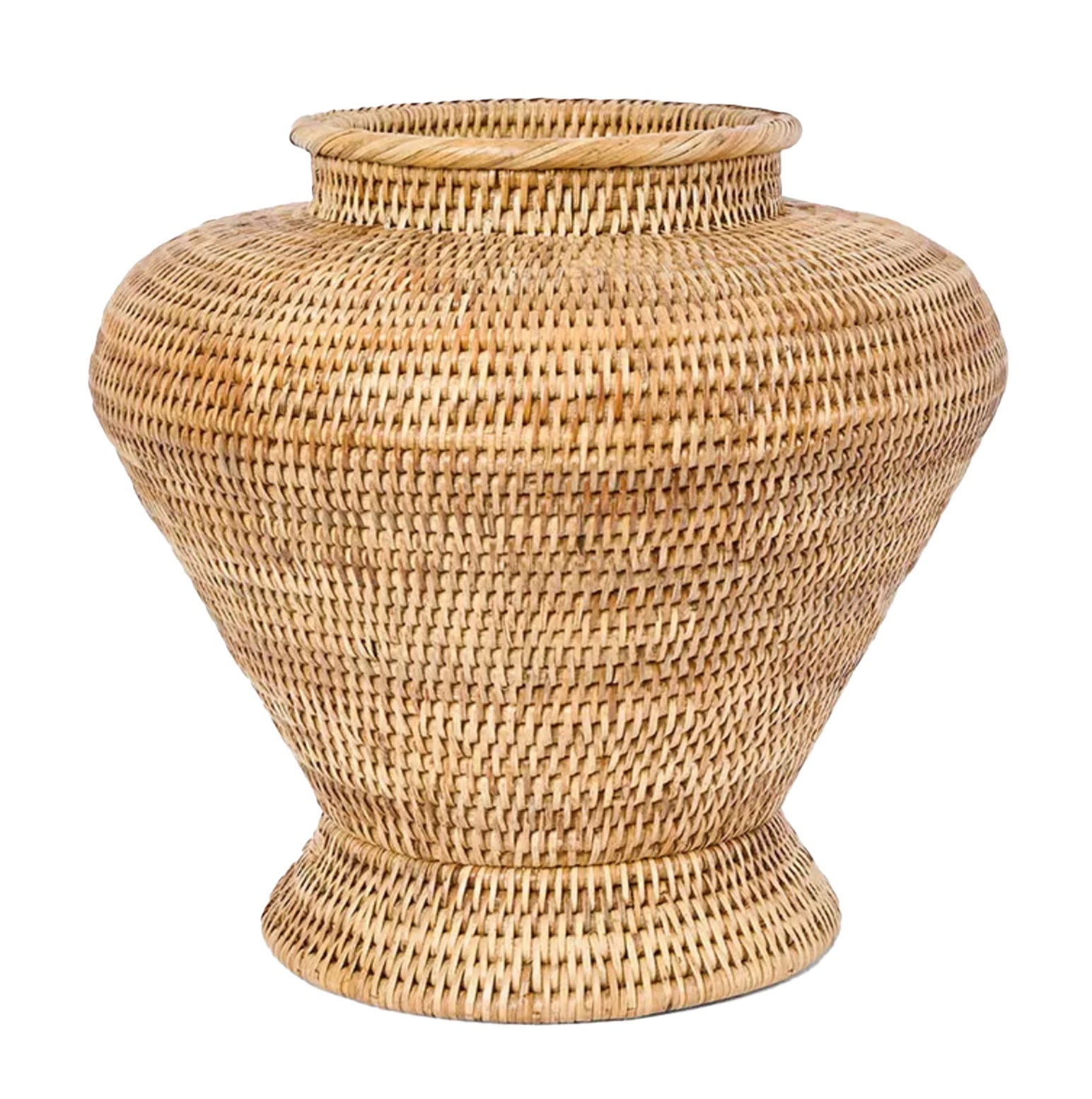 Paume Rattan Flower Urn | Large
