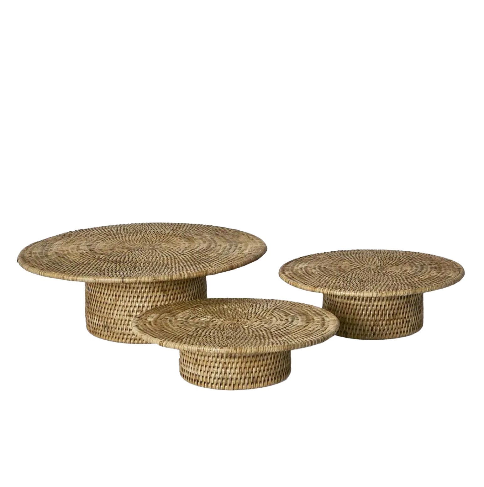 Paume Rattan Footed Stand | 3 Sizes
