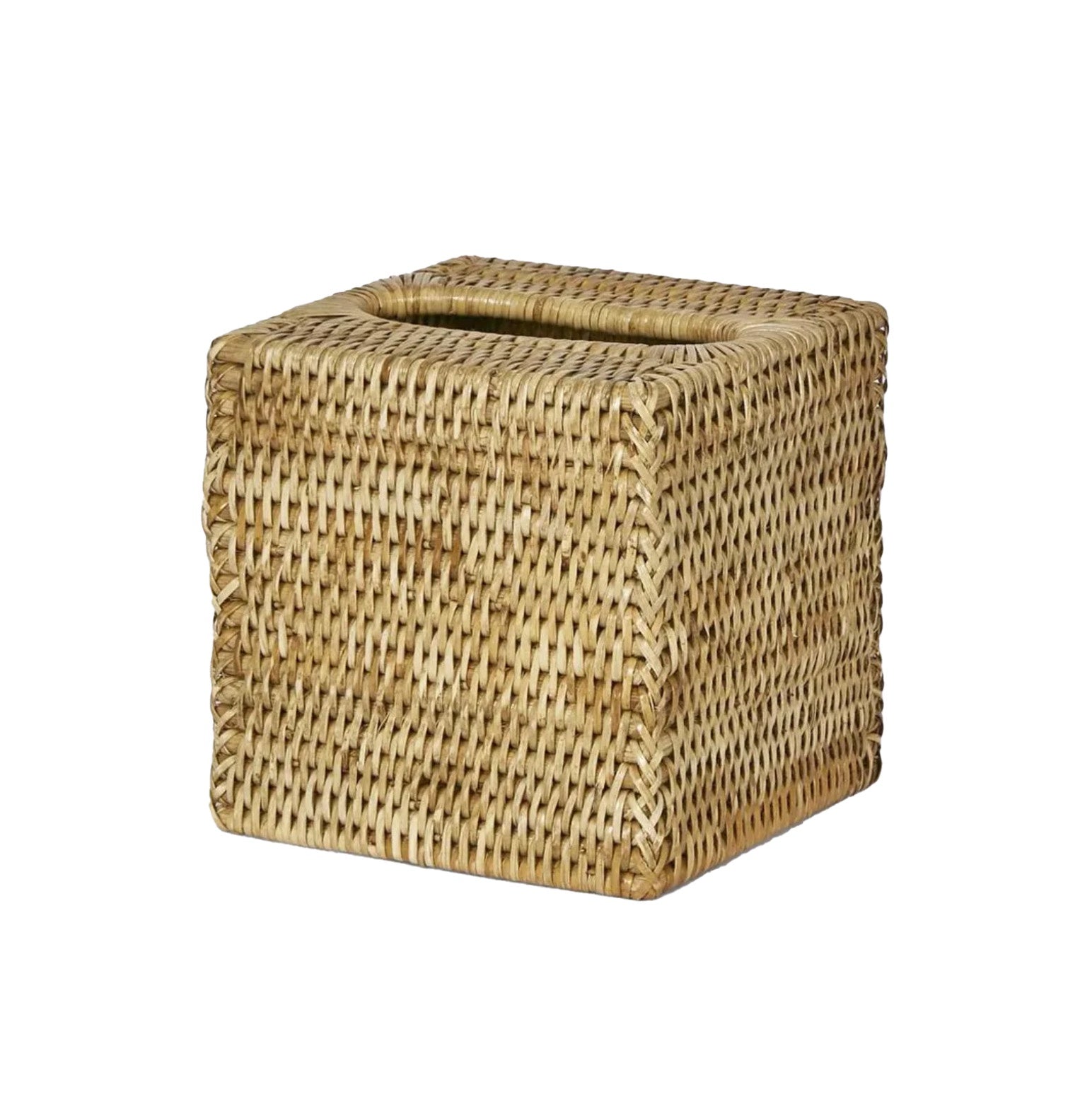 Paume Rattan Square Tissue Box