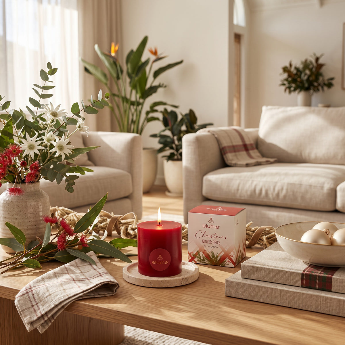 Winter Spice Pillar Candle 4x4