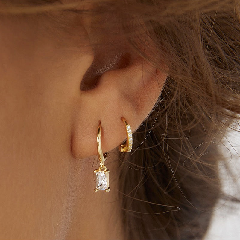 Pip  Charm Earrings | Gold