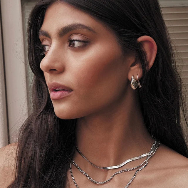 Pip Charm Earrings | Silver
