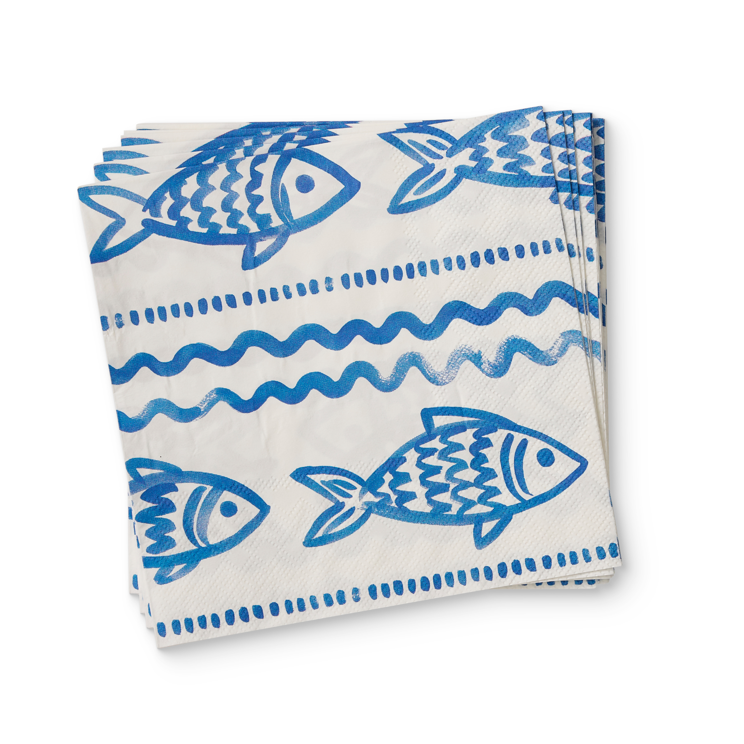 Positano Blue Paper Napkins | Set/20