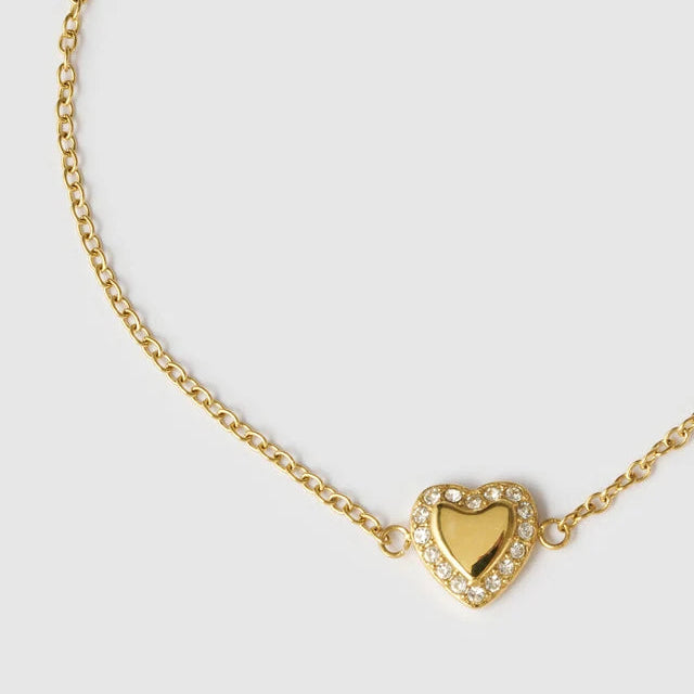 Rosie Heart Bracelet | Gold
