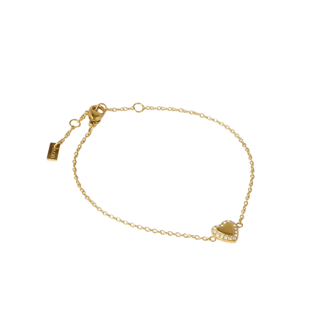 Rosie Heart Bracelet | Gold