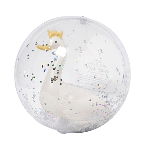 3D Inflatable Beach Ball | Princess Swan | Multi