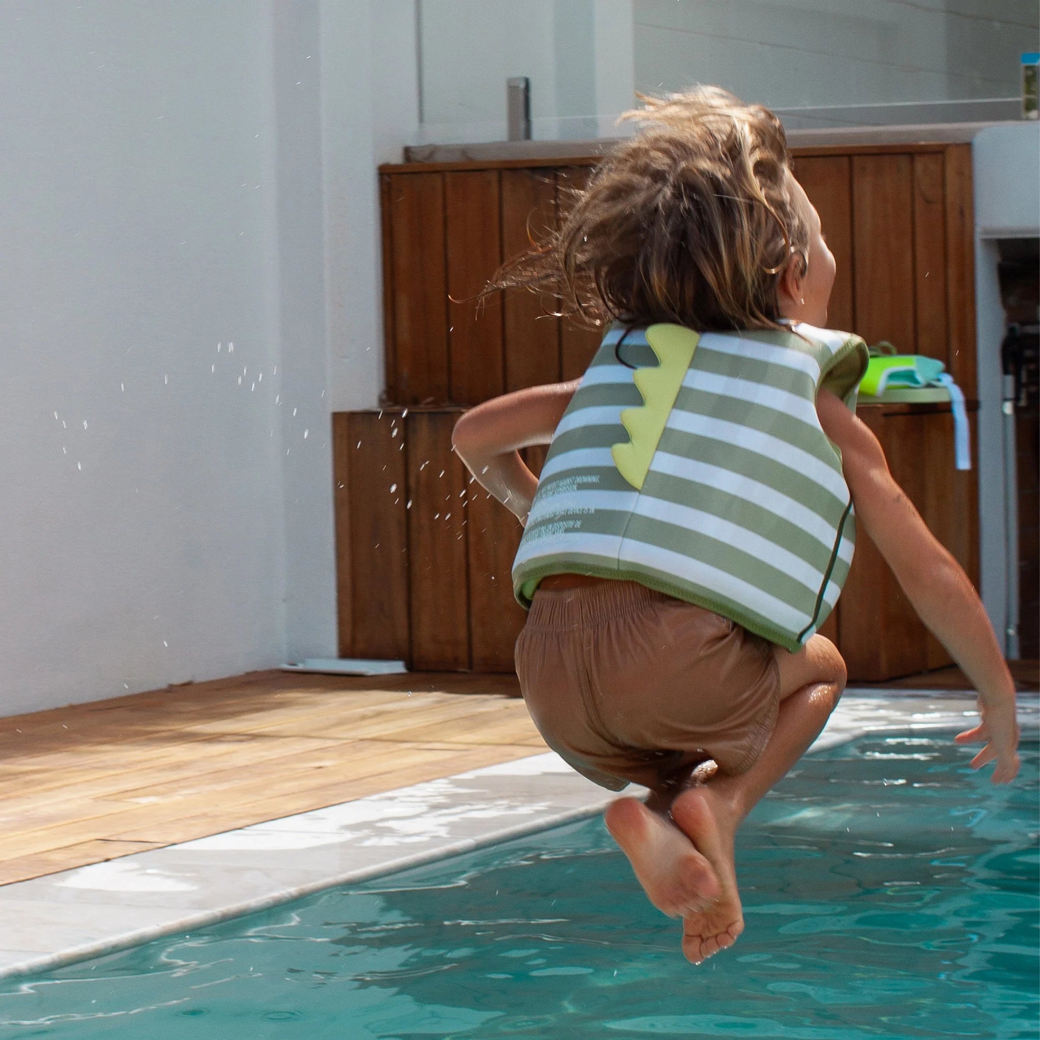 Kids Swim Vest 2-3 | Into the Wild | Khaki