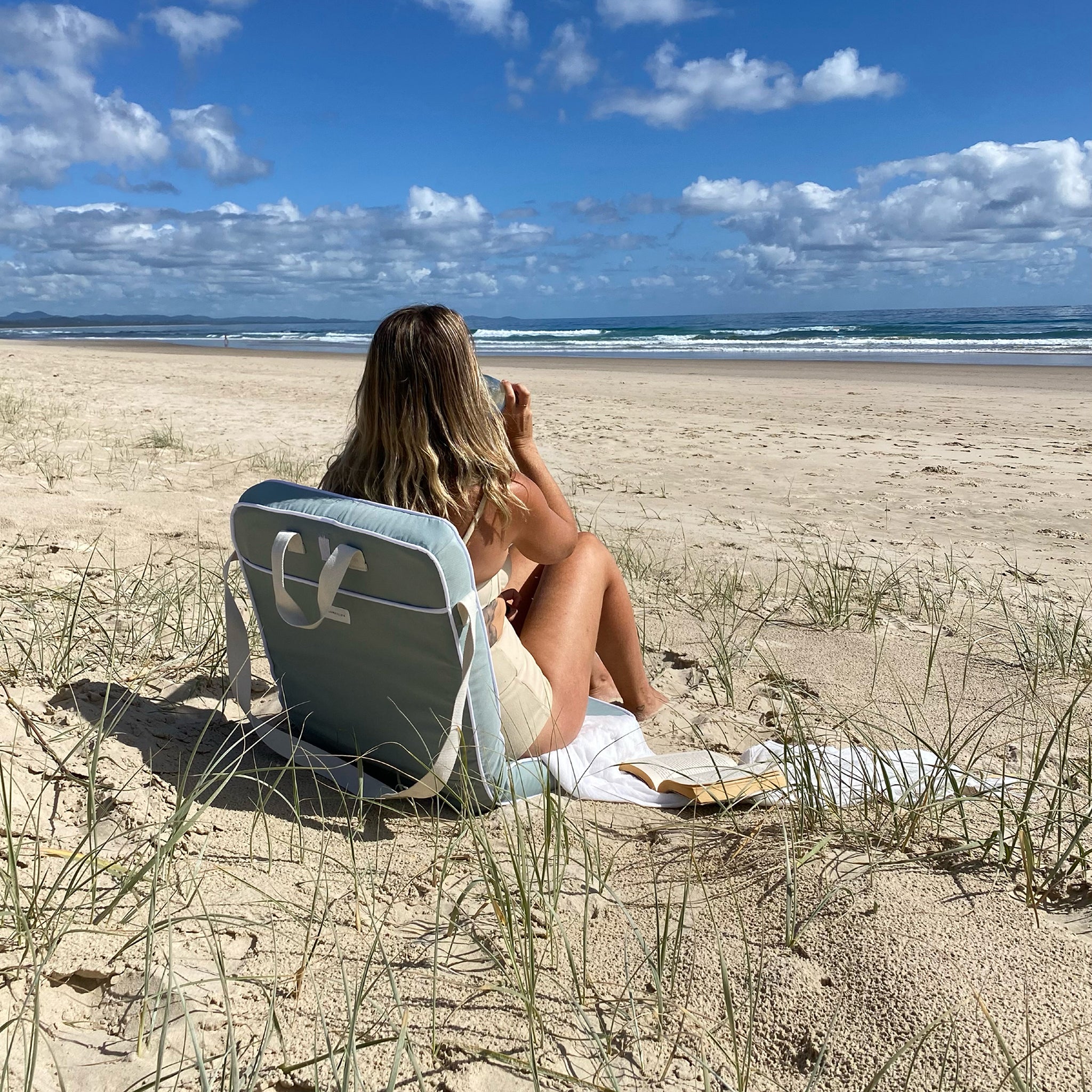 Take Anywhere Folding Chair Sea Sage
