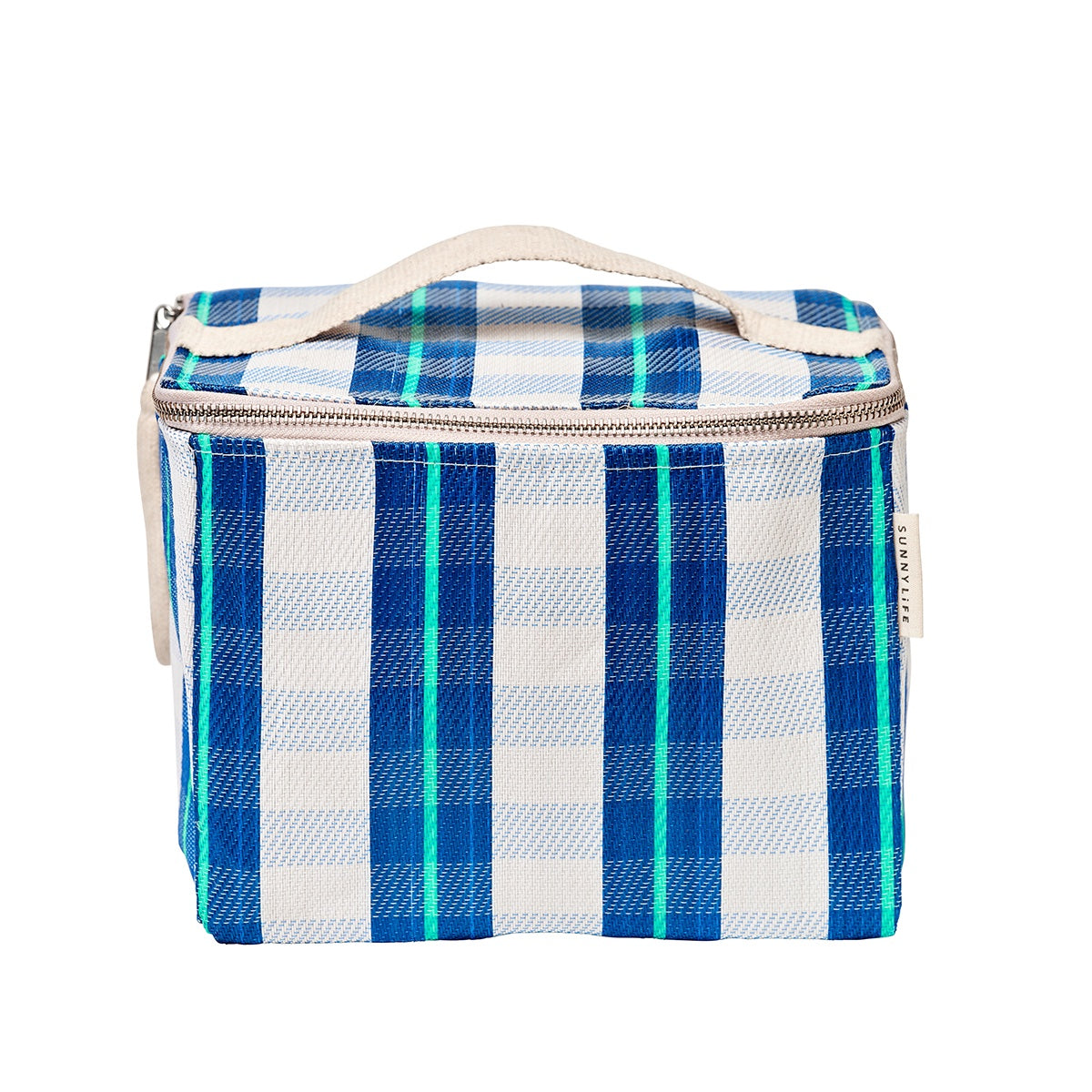 Recycled Nylon Lunch Cooler Bag La Mer Blue Neon