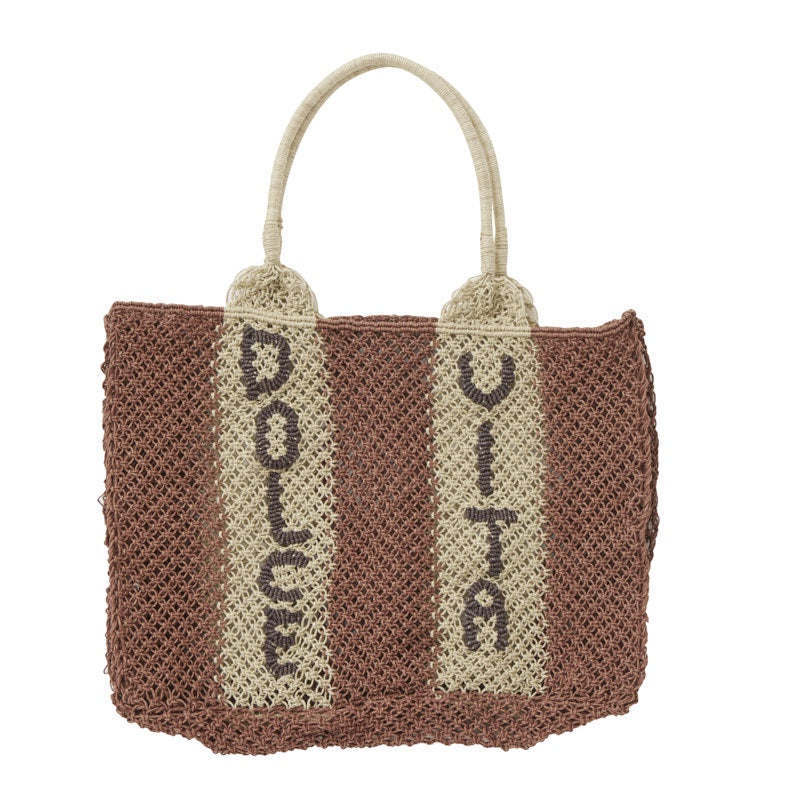 Dolce Vita Jute Tote Bag