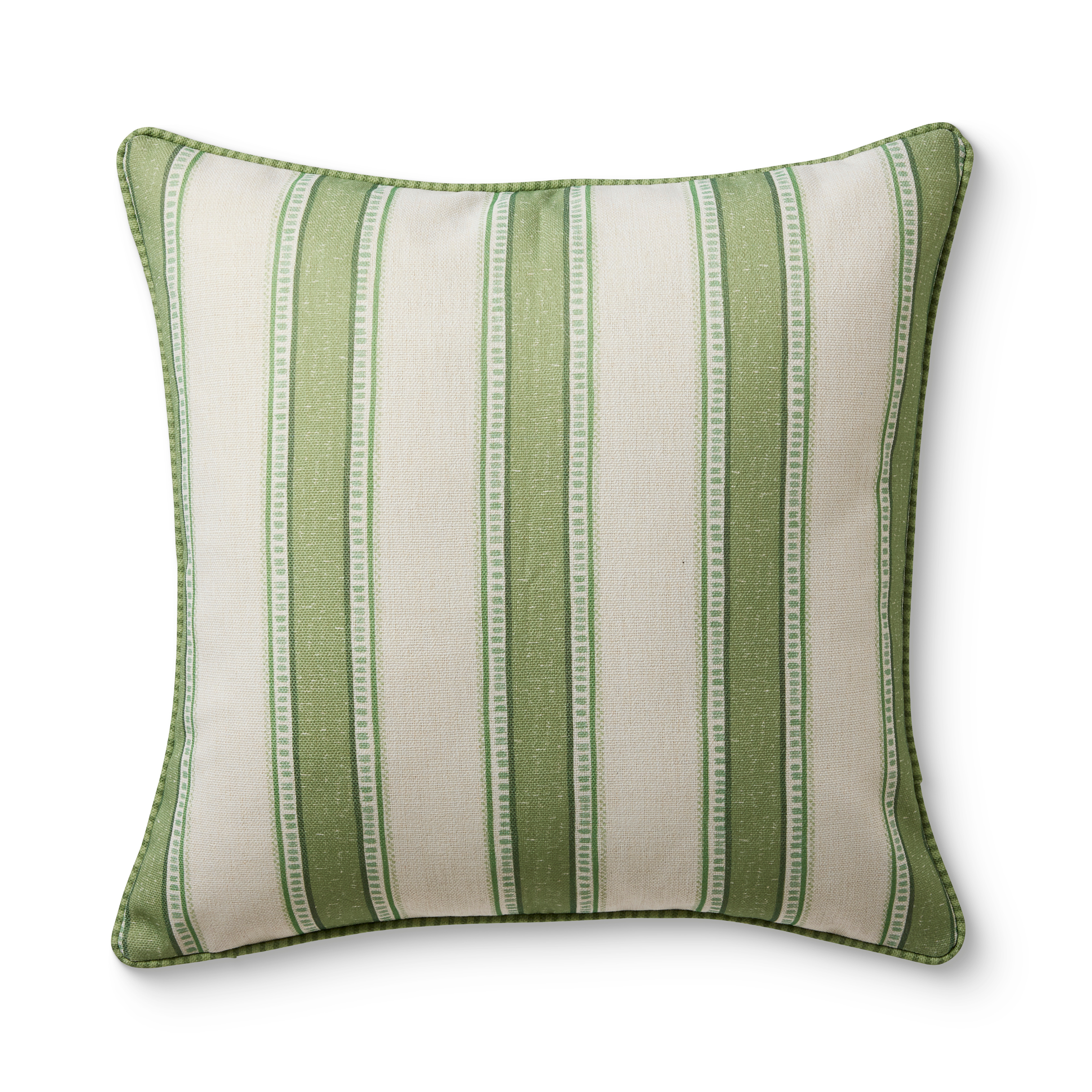 Sailor Green Stripe Reversible Outdoor Cushion