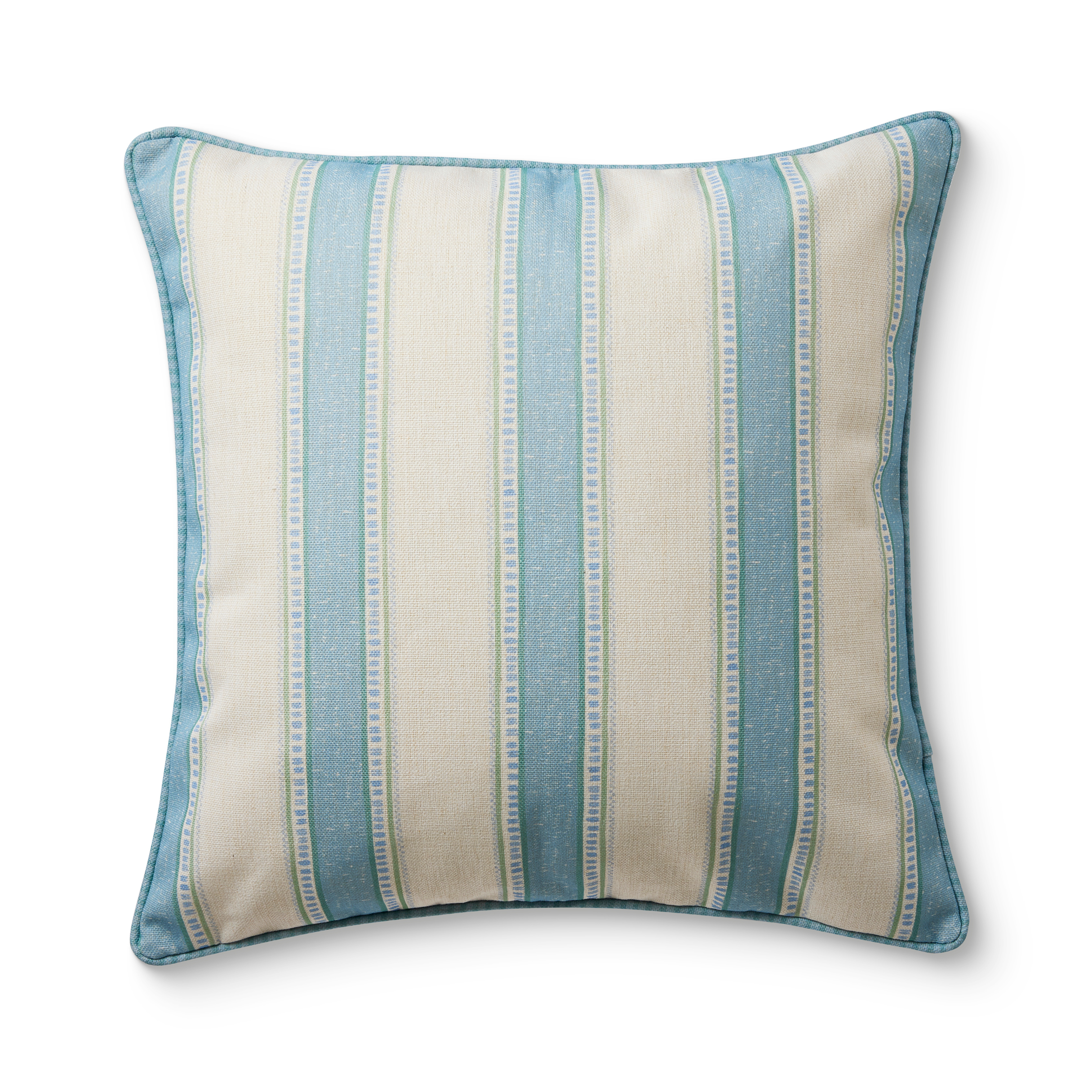 Sailor Ocean Blue Stripe Reversible Outdoor Cushion