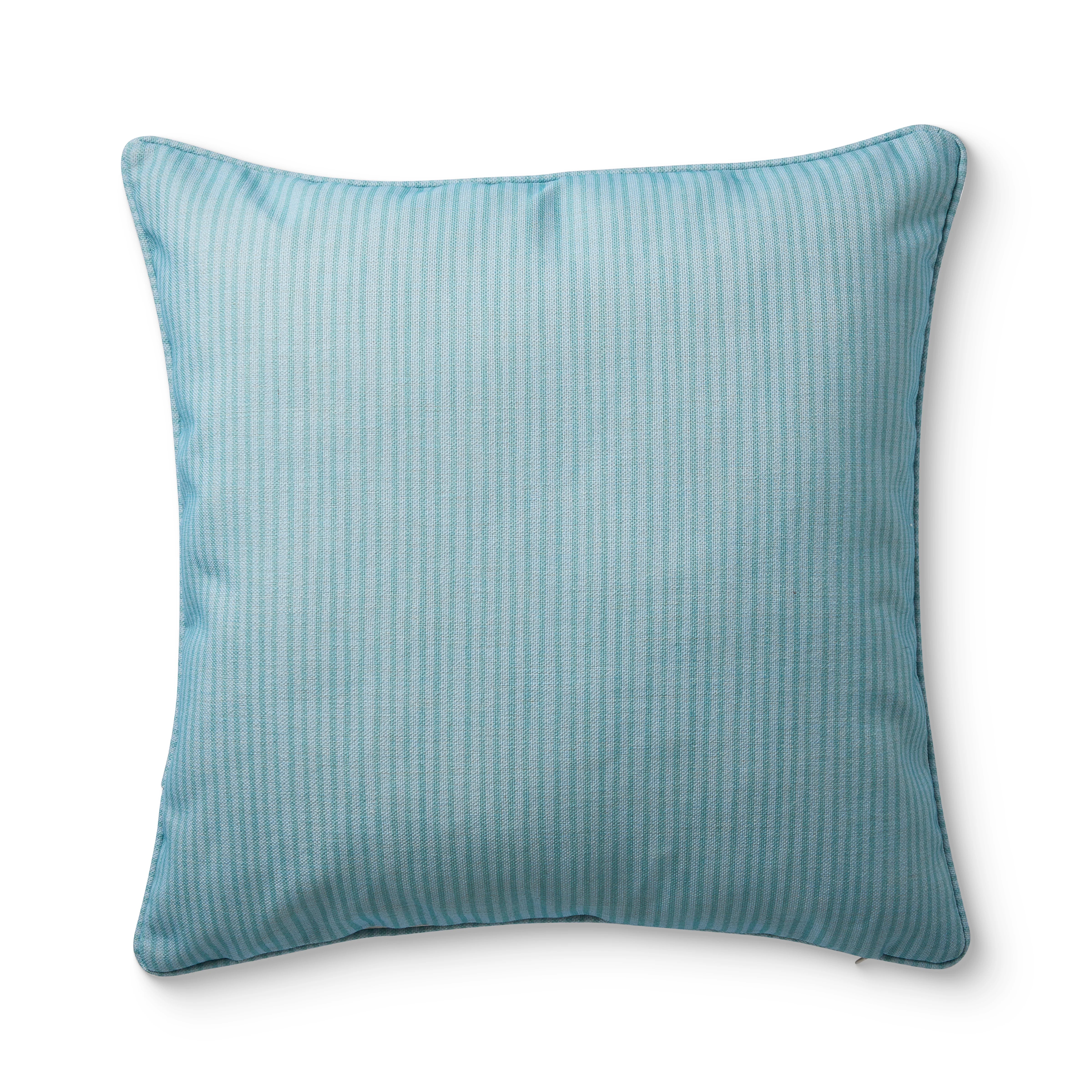 Sailor Ocean Blue Stripe Reversible Outdoor Cushion