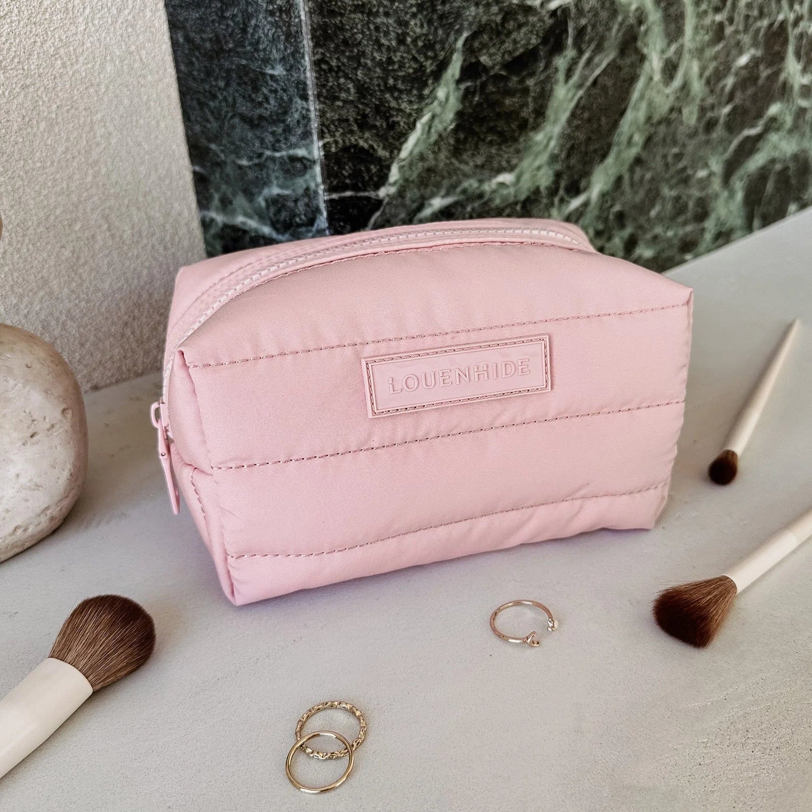 Santi Makeup Bag | Baby Pink