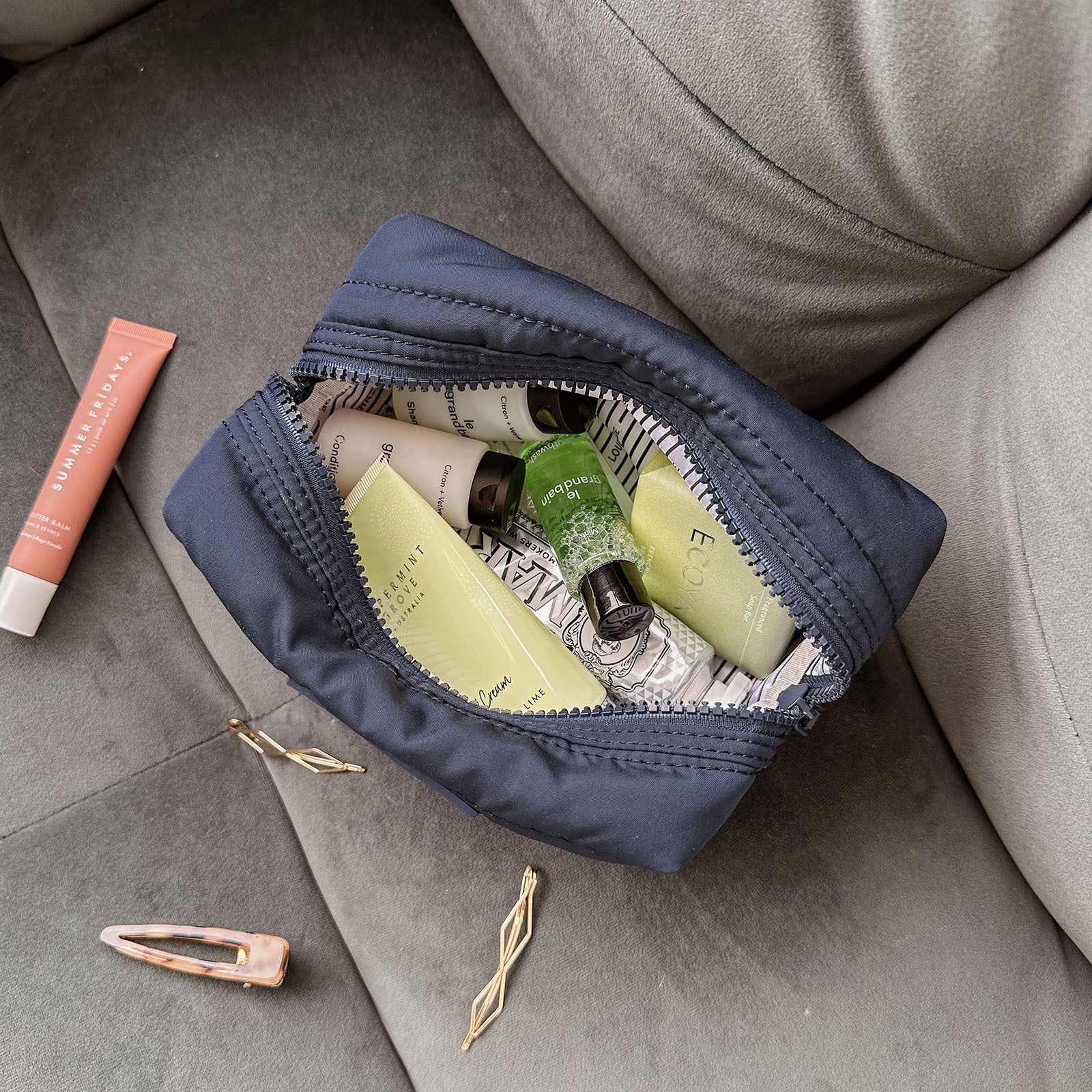 Santi Makeup Bag | Navy