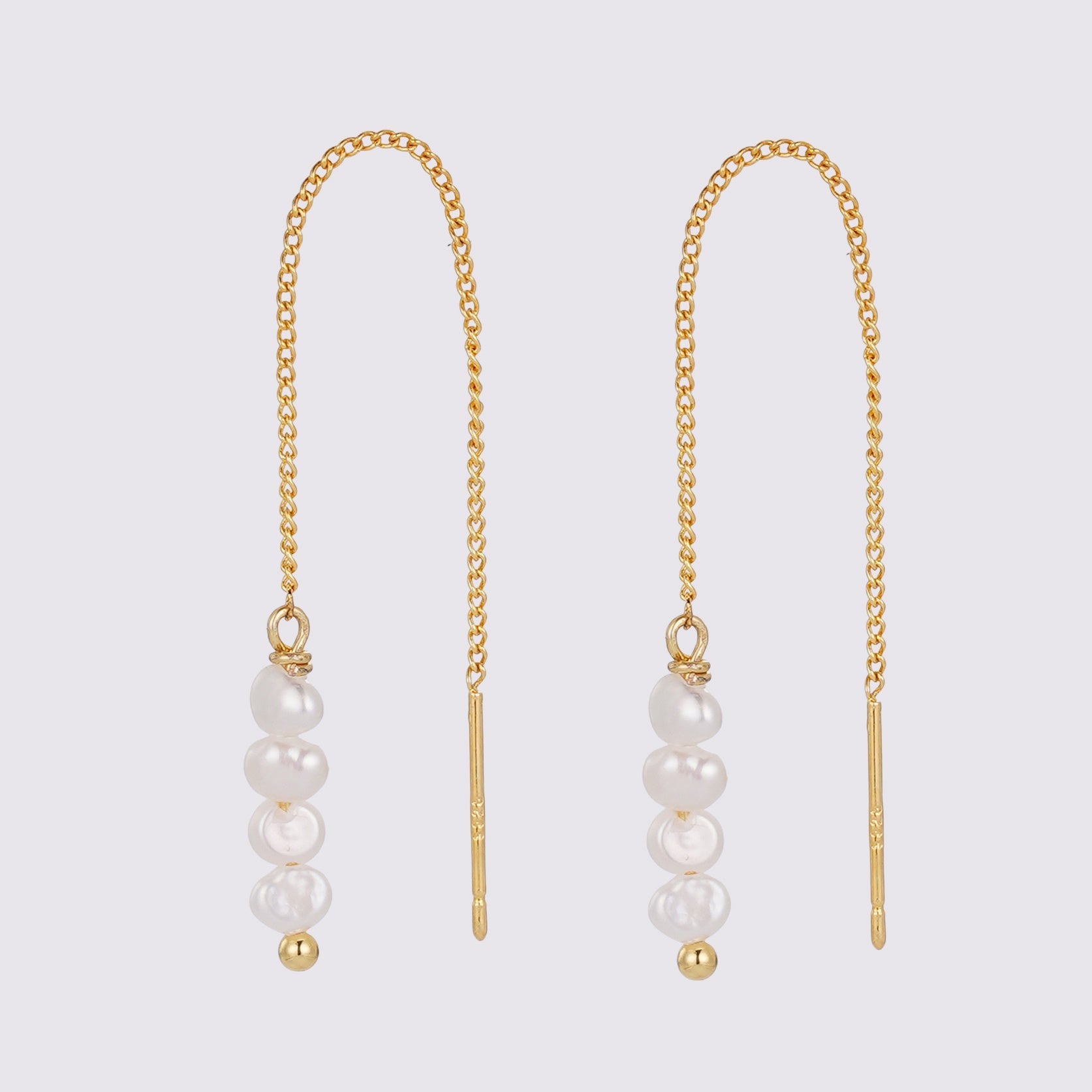 Scarlette Thread Earring | Gold