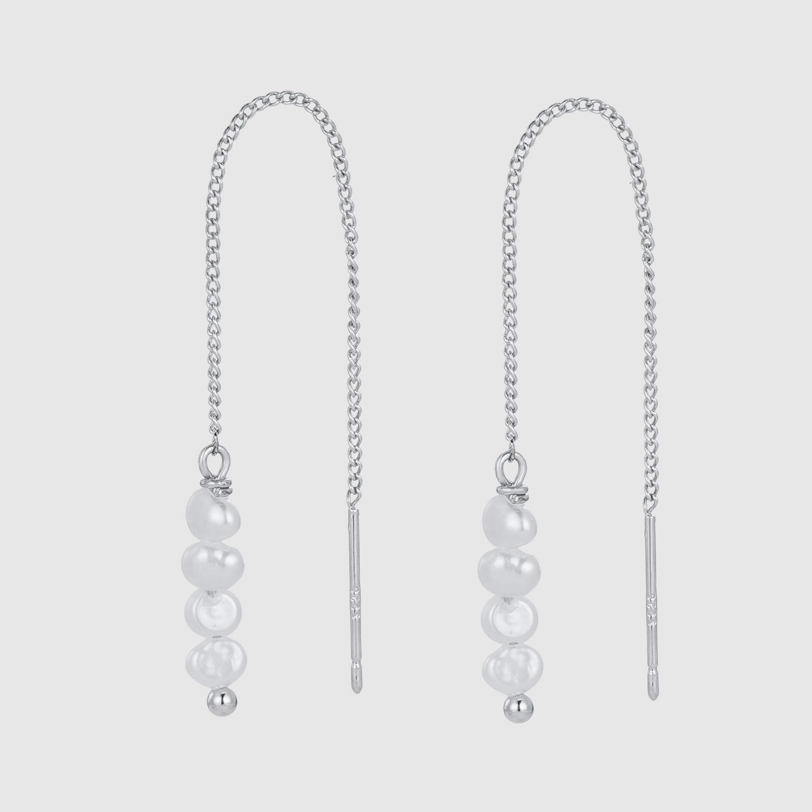 Scarlette Thread Earring | Silver