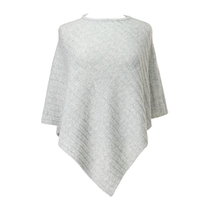 Knit Poncho | Marle Grey