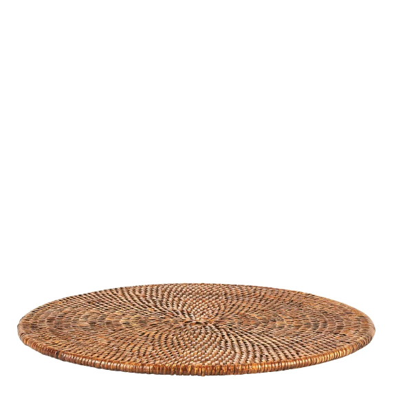 Paume Round Placemat Antique Brown