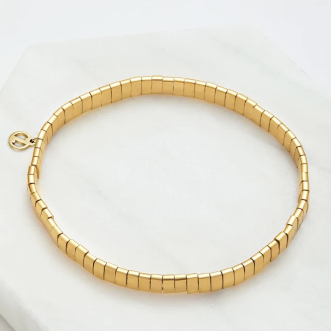 Tile Bracelet | Gold