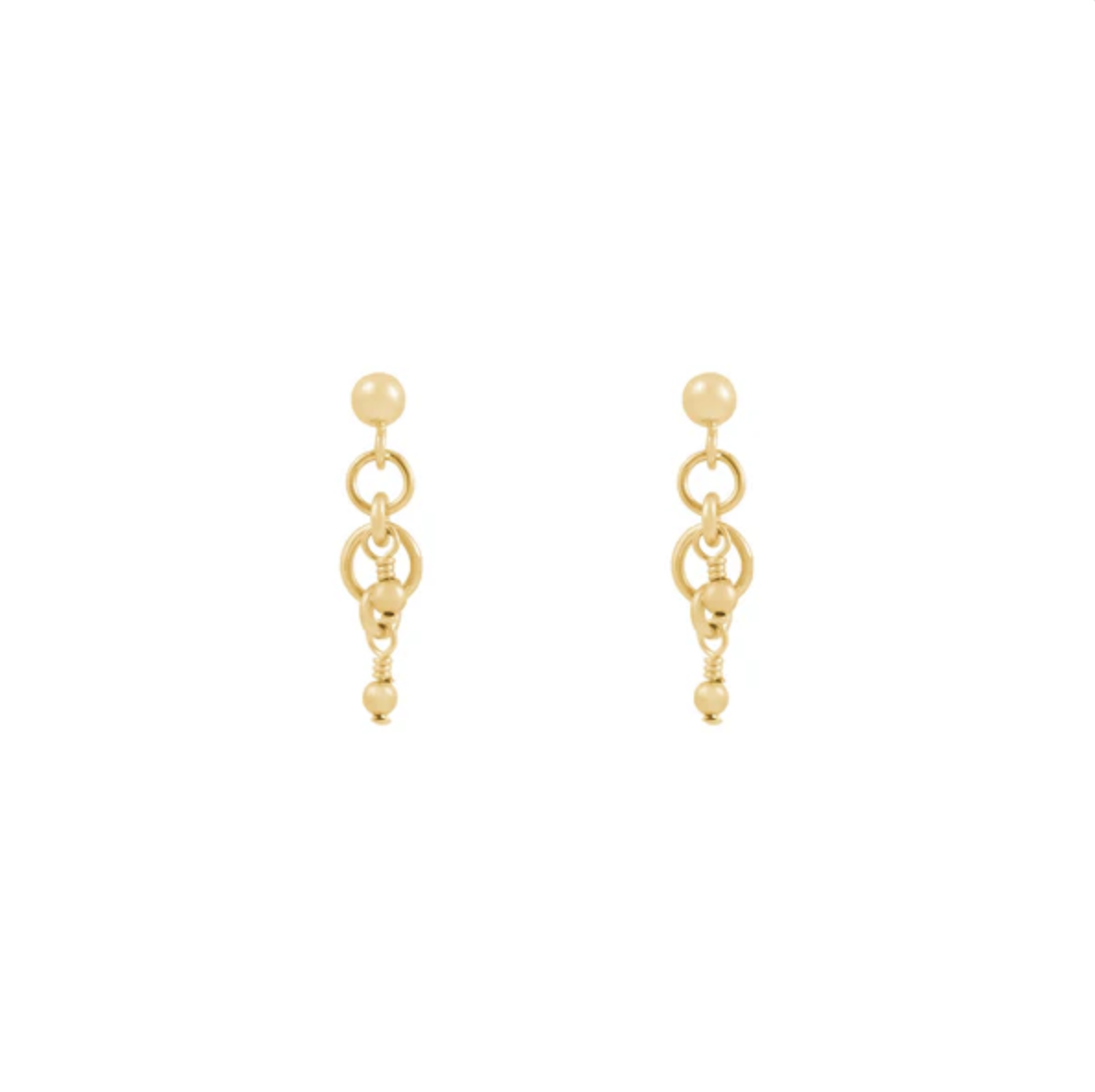 Peta Beaded Earrings | Gold