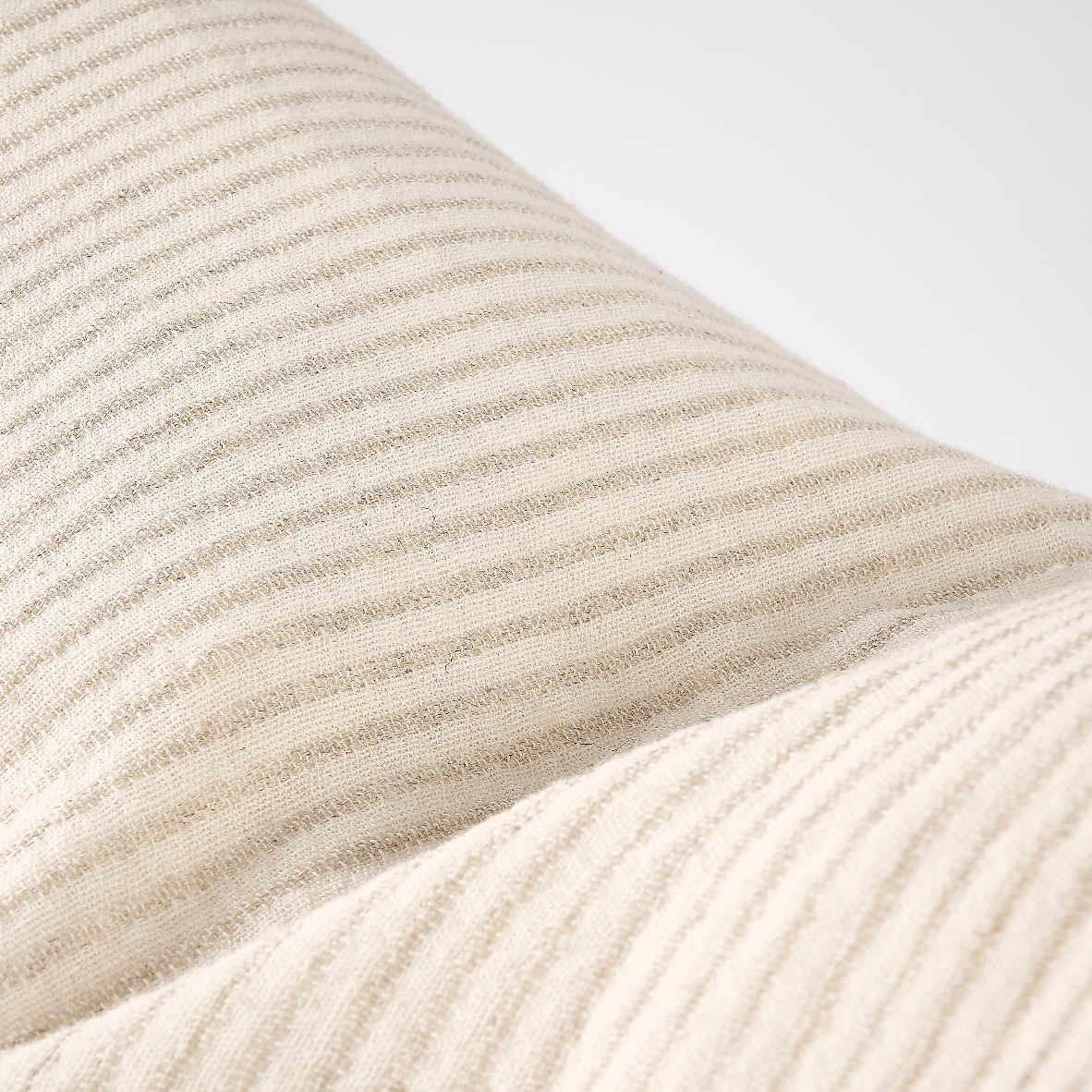 Marina Lumbar Cushion | Natural Pinstripe