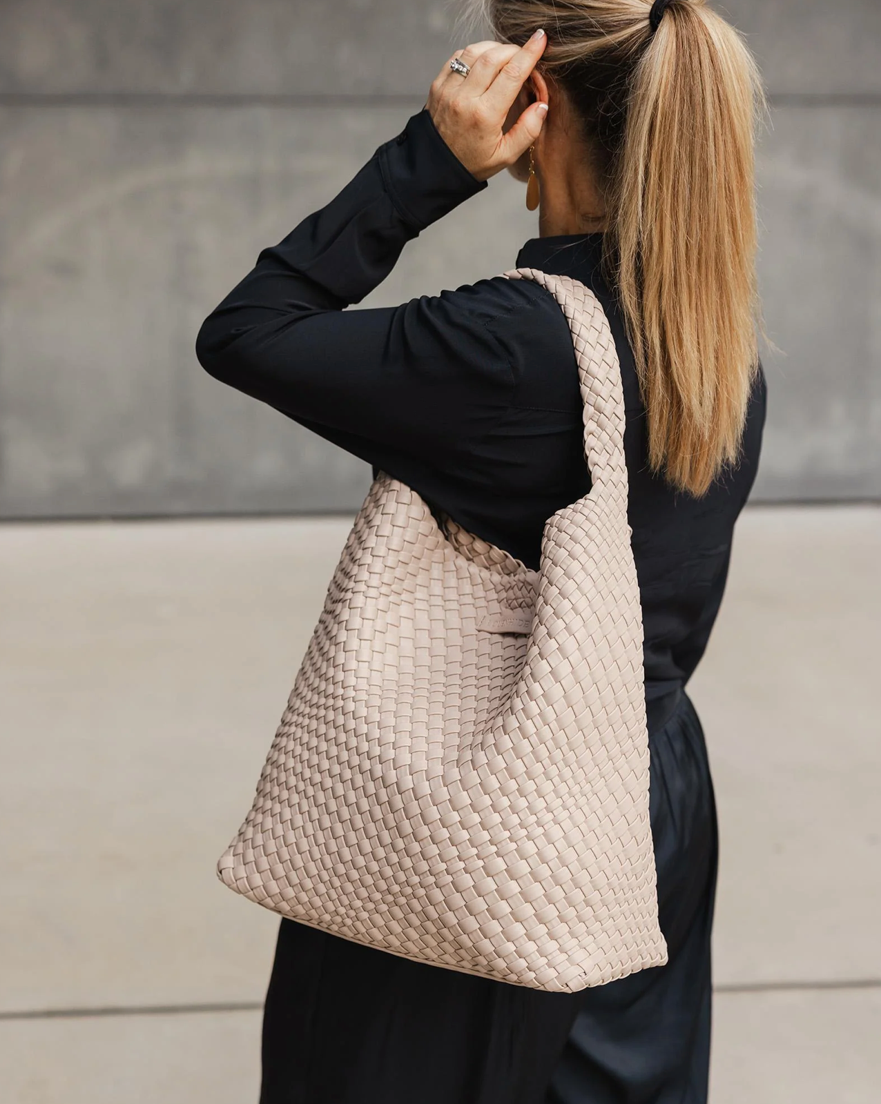 Gabby Woven Shoulder Bag | Malt
