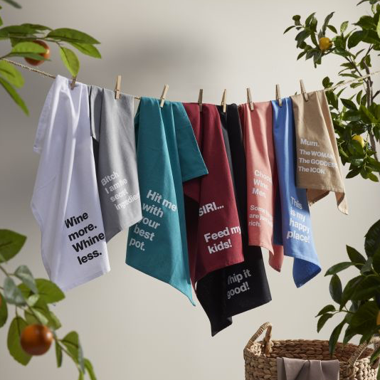 Slogan Tea Towel | 4 Designs