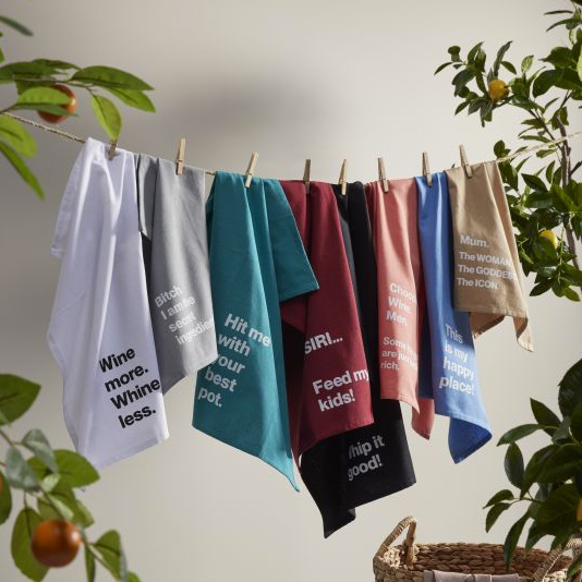Slogan Tea Towel | 4 Designs |