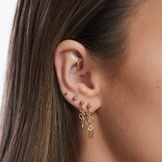 Peta Beaded Earrings | Gold