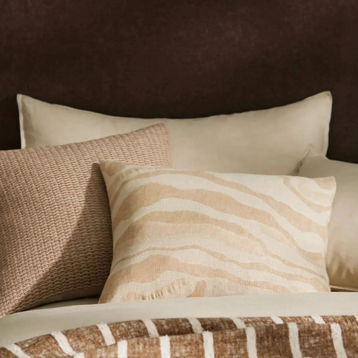 Clunes 50cm Cushion | Linen