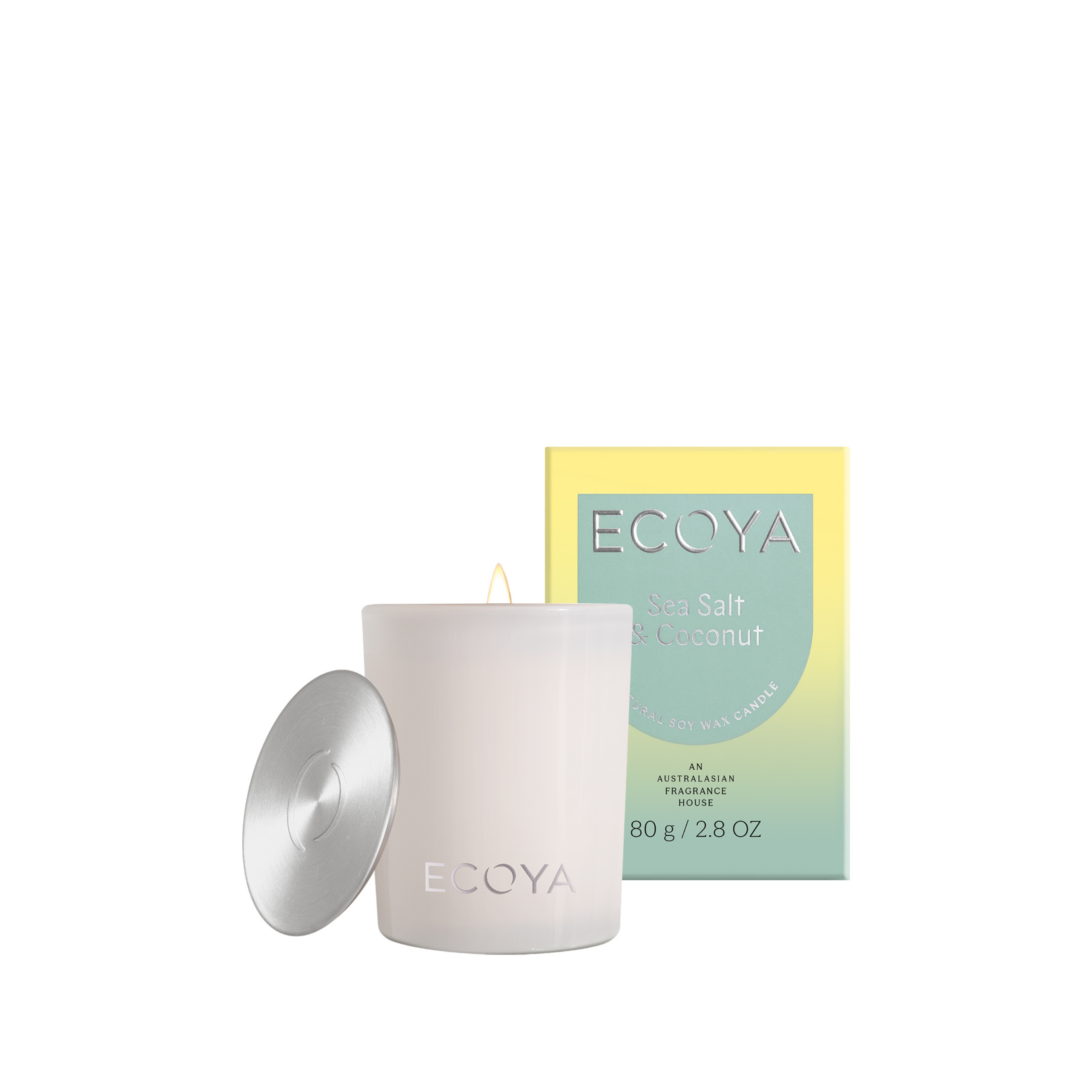 Sea Salt &amp; Coconut Mini Madison Candle 80g