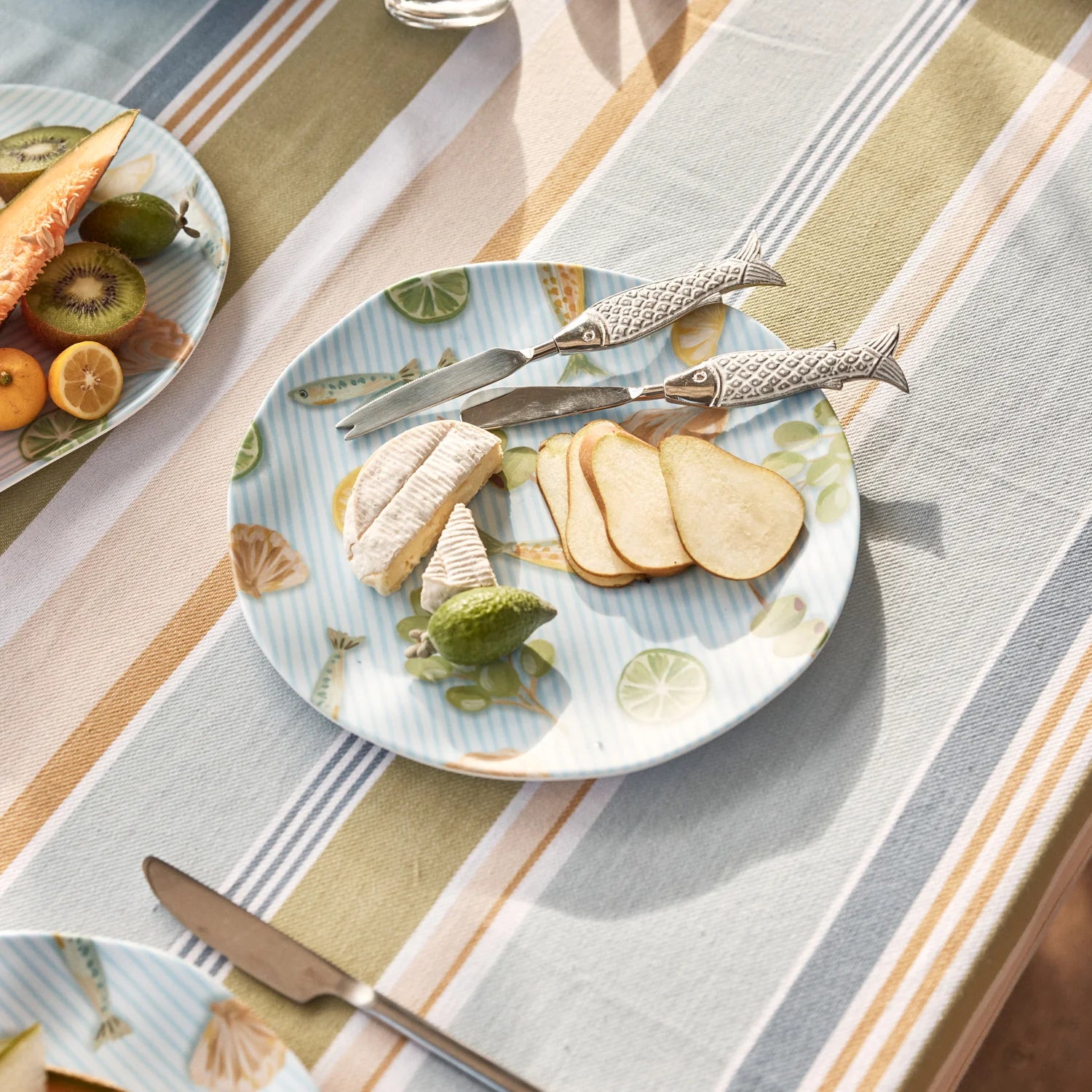 Seychelles Silver Fish Cheese Knife | Set/2