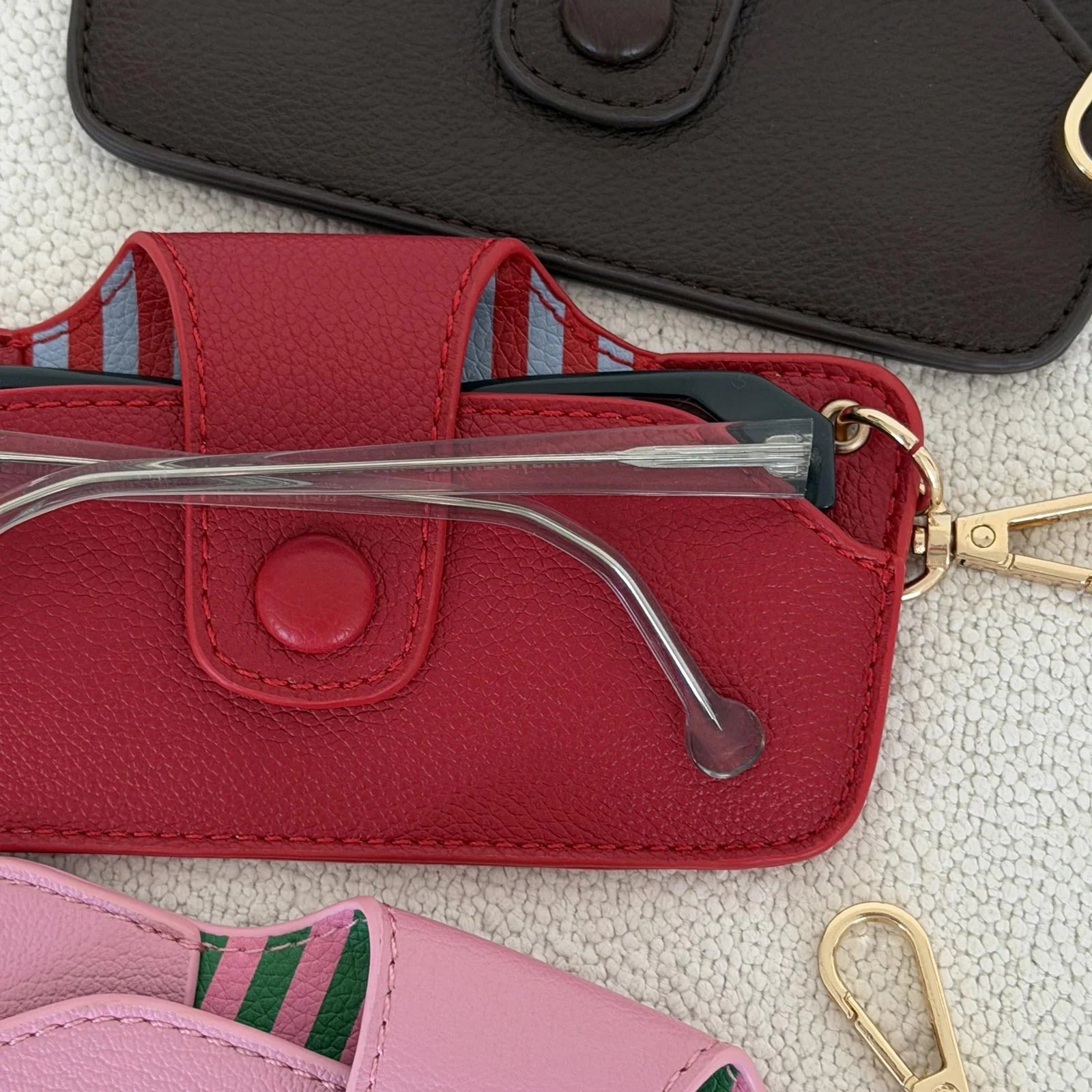 Skittle Sunglass Case | Red/Sky Blue