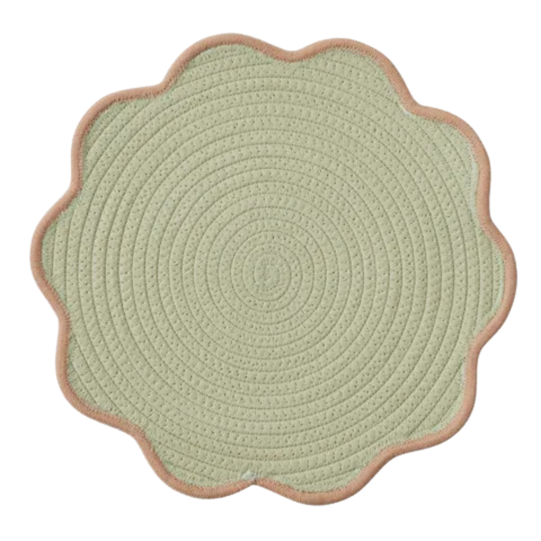Sonny  Placemat | Mint + Peach