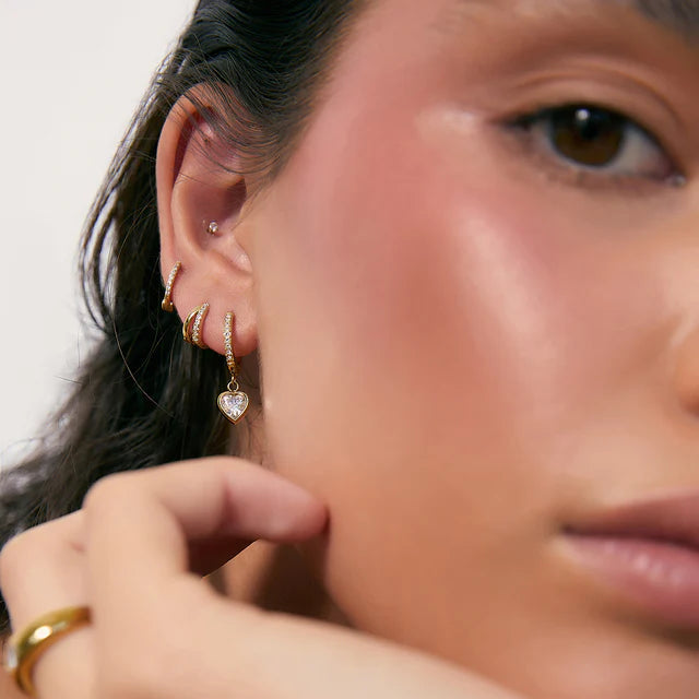 Sugar Huggie Earrings | Gold