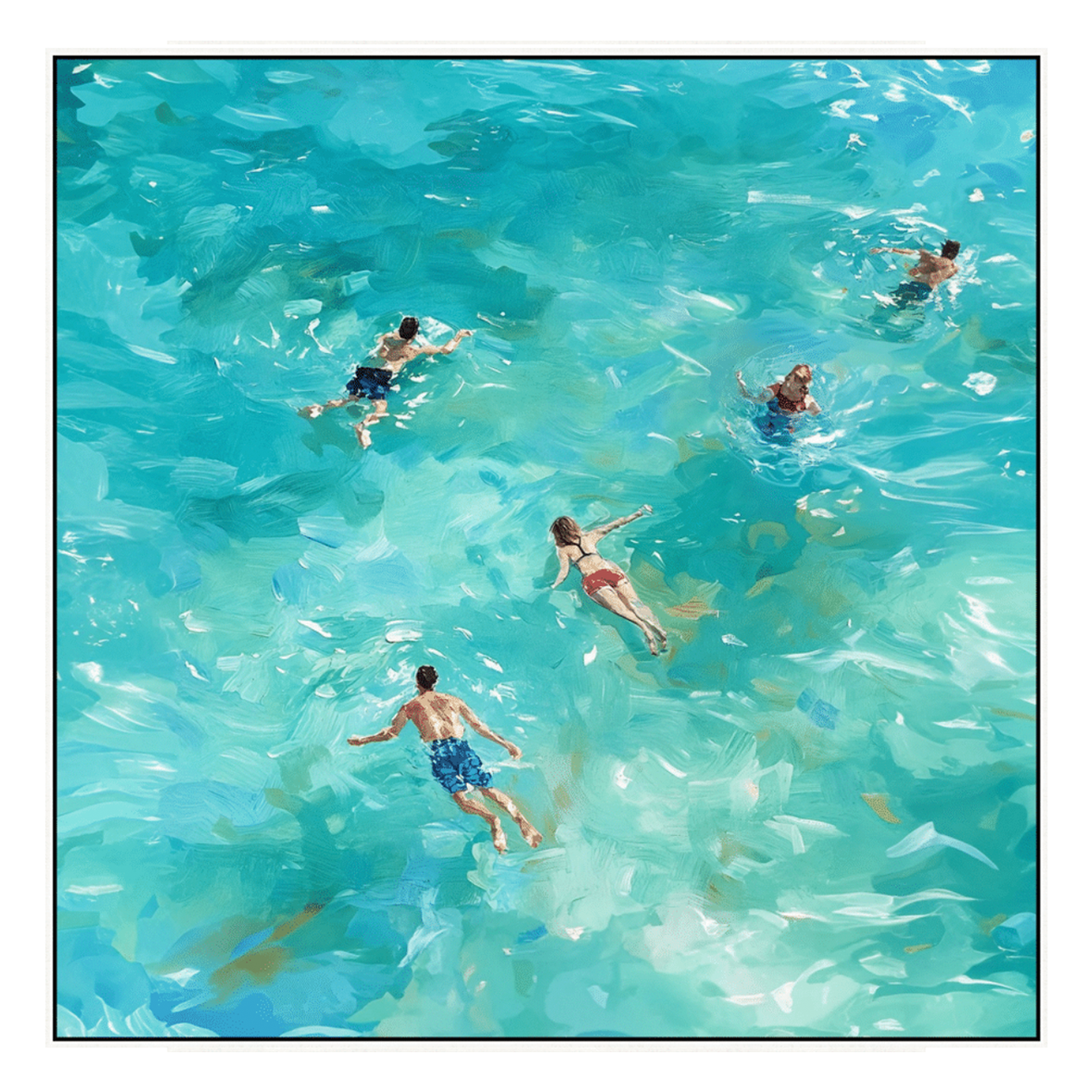 Swimming in the Sun I Canvas Print