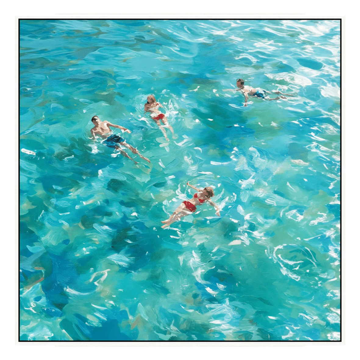 Swimming in the Sun II Canvas Print