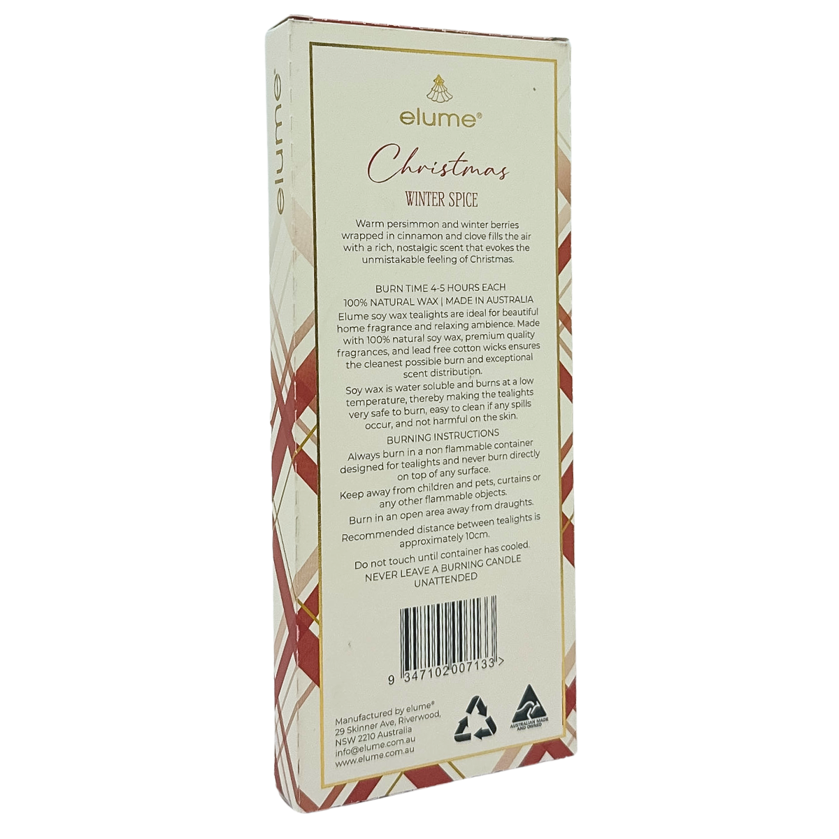 Winter Spice Christmas Tealights