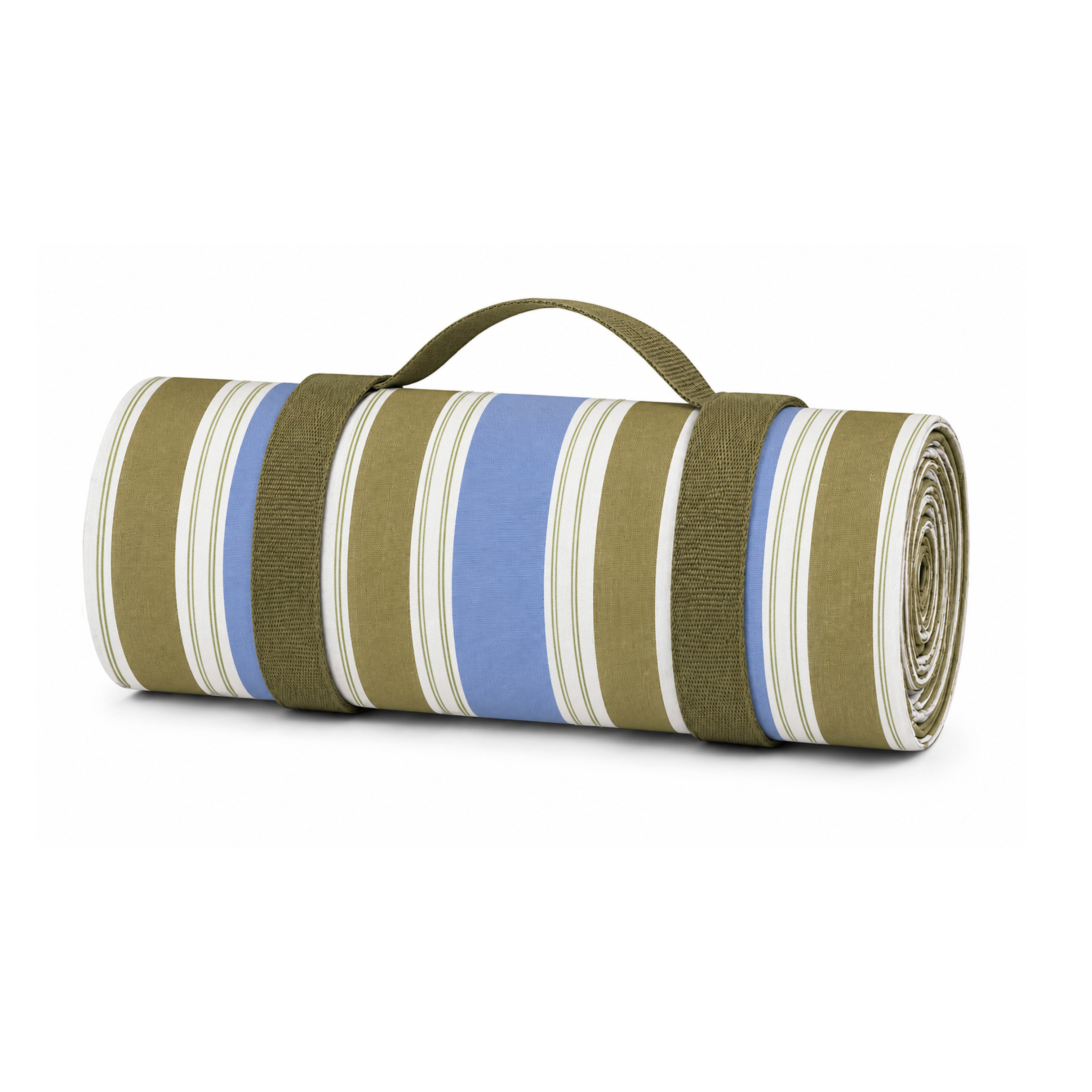 Tilly Stripe Olive Picnic Blanket