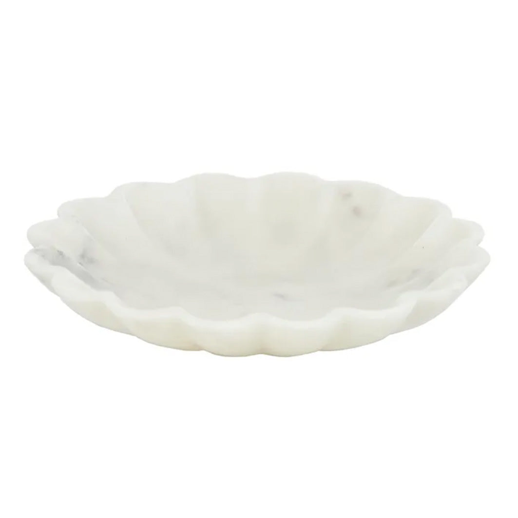 Flor White Marble Bowl | Large