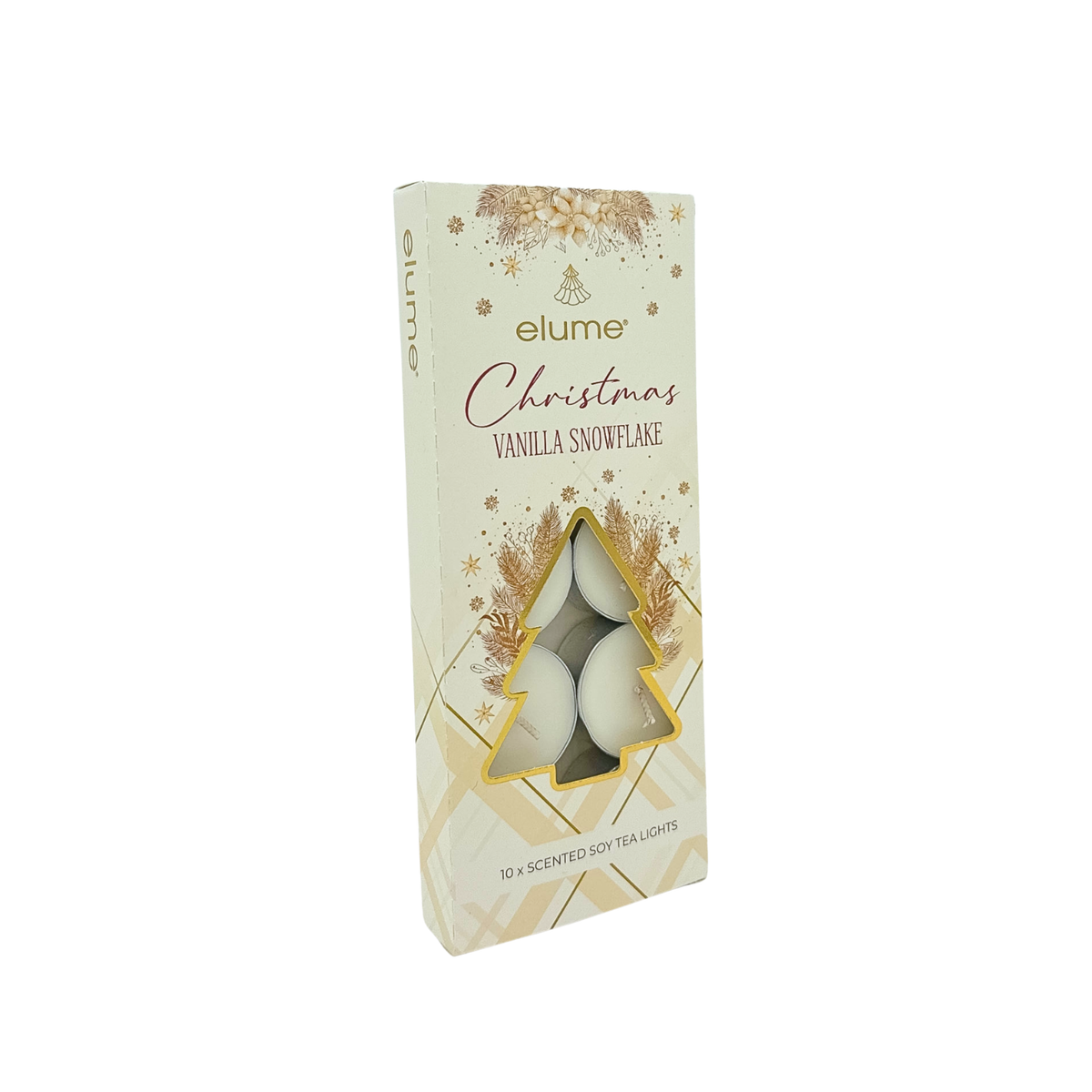 Vanilla Snowflake Christmas Tealights