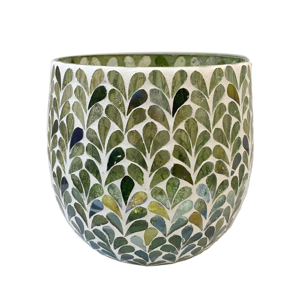 Votive Mosaic Green Medium