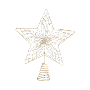 Web Gilded Star Tree Topper