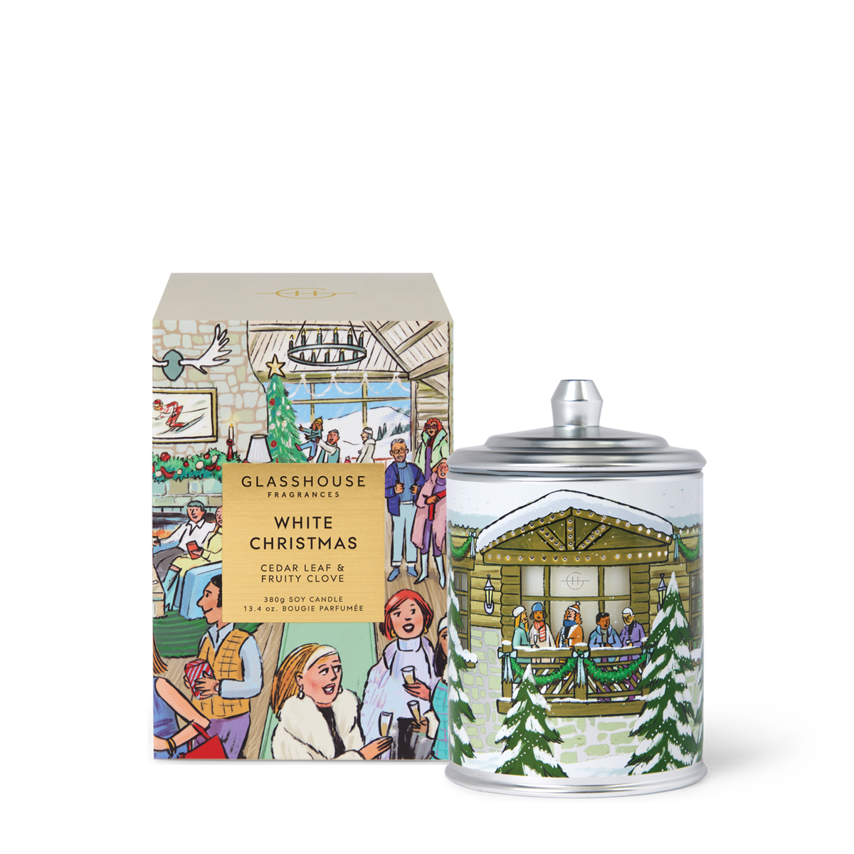 White Christmas 380g Candle
