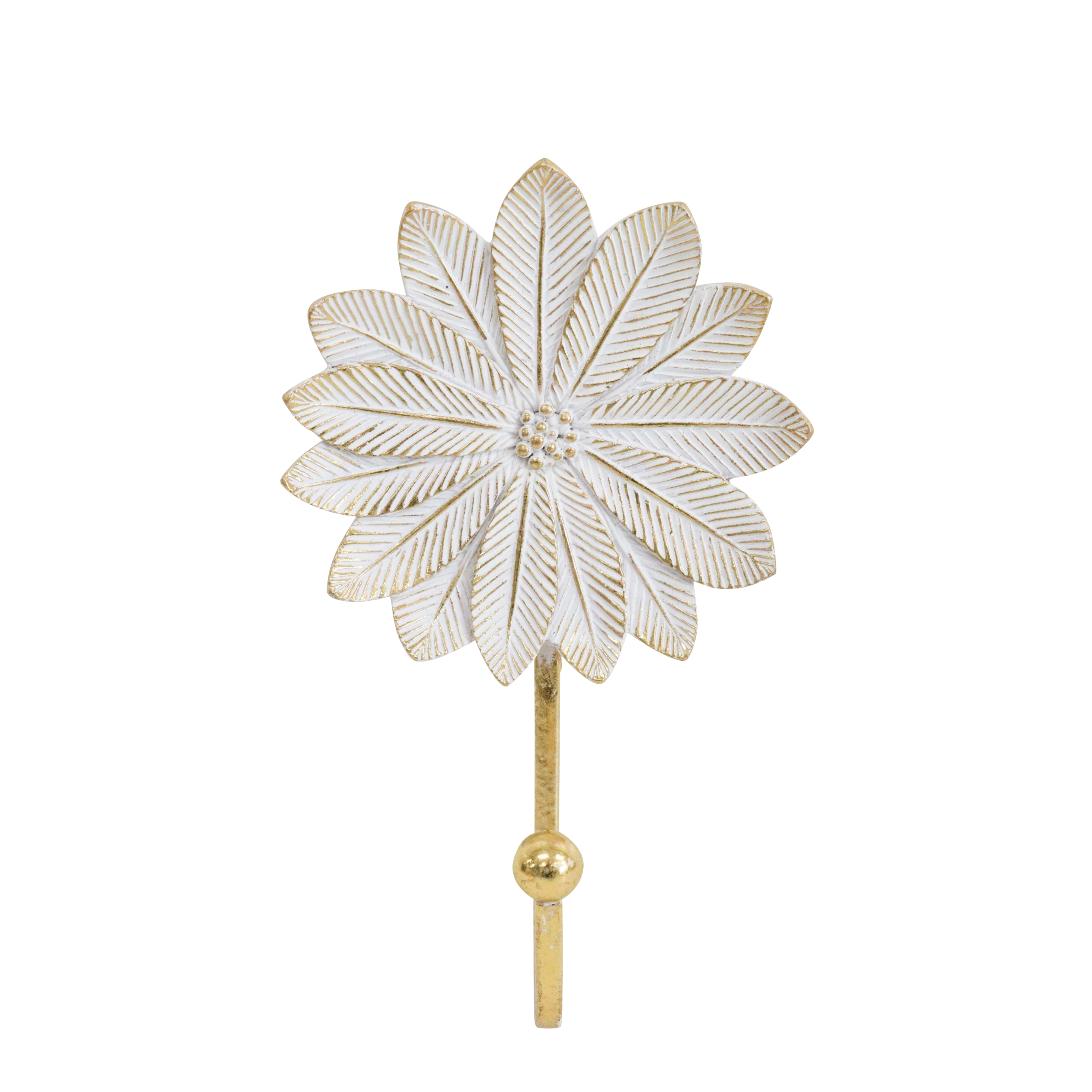 White Palm Flower Hook