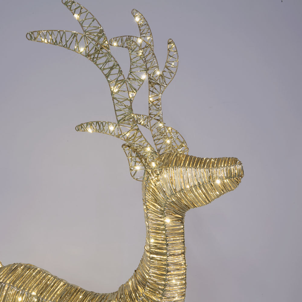 Wrapt Light Up Golden Reindeer | Small