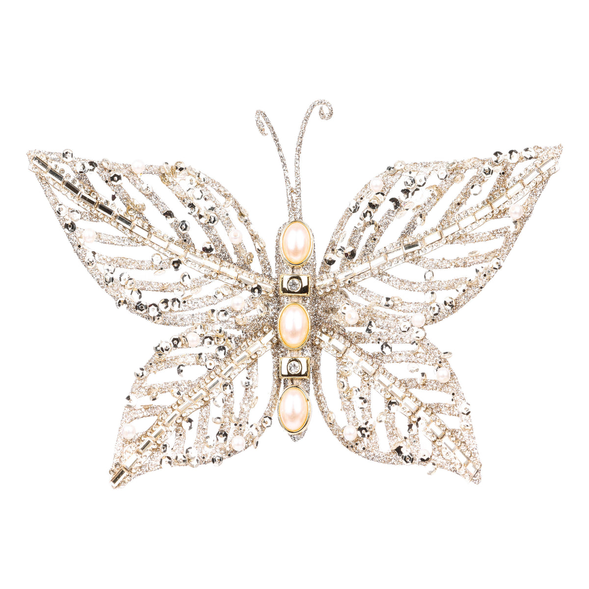 Champagne Butterfly Clip on