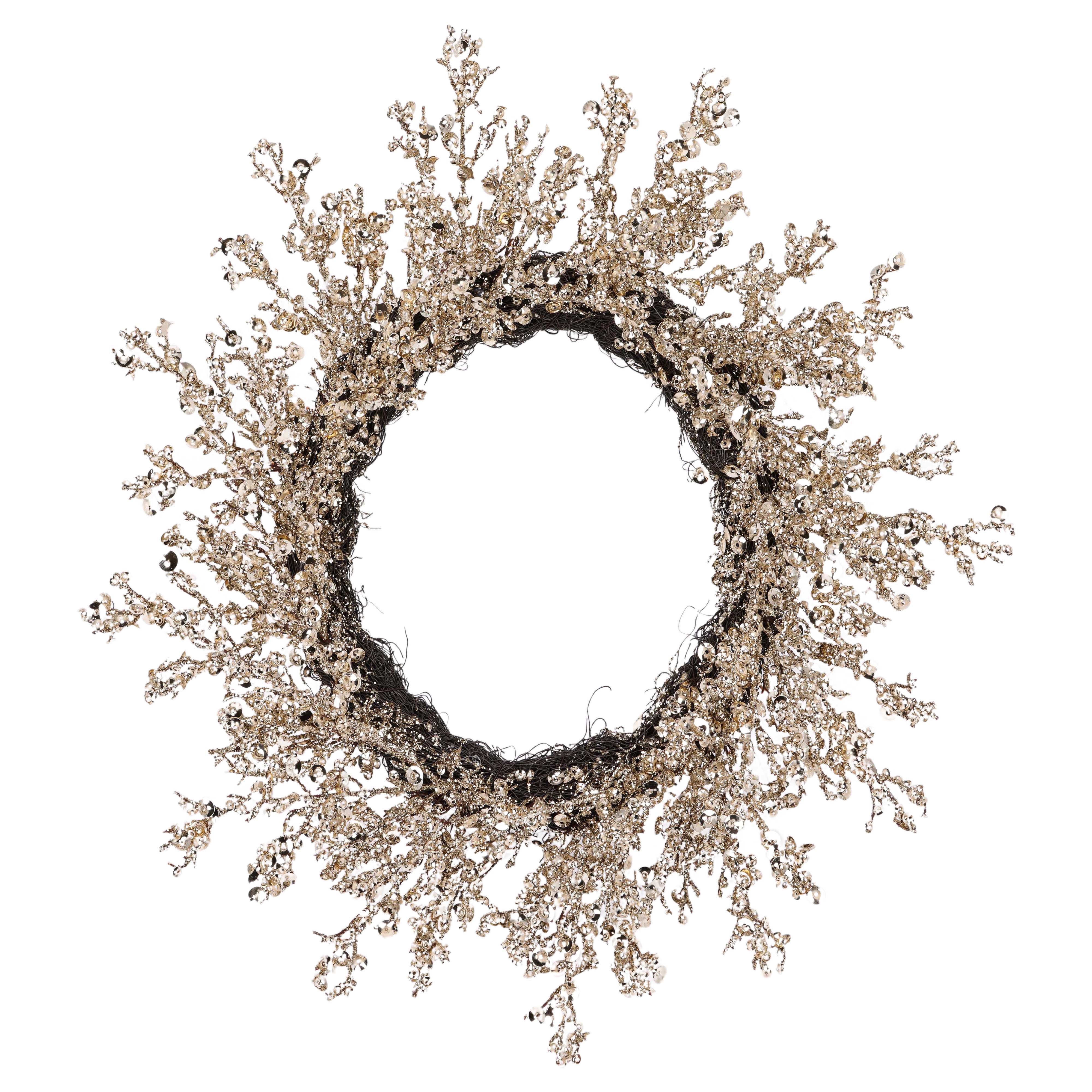 Champagne  Ice Glitter Wreath