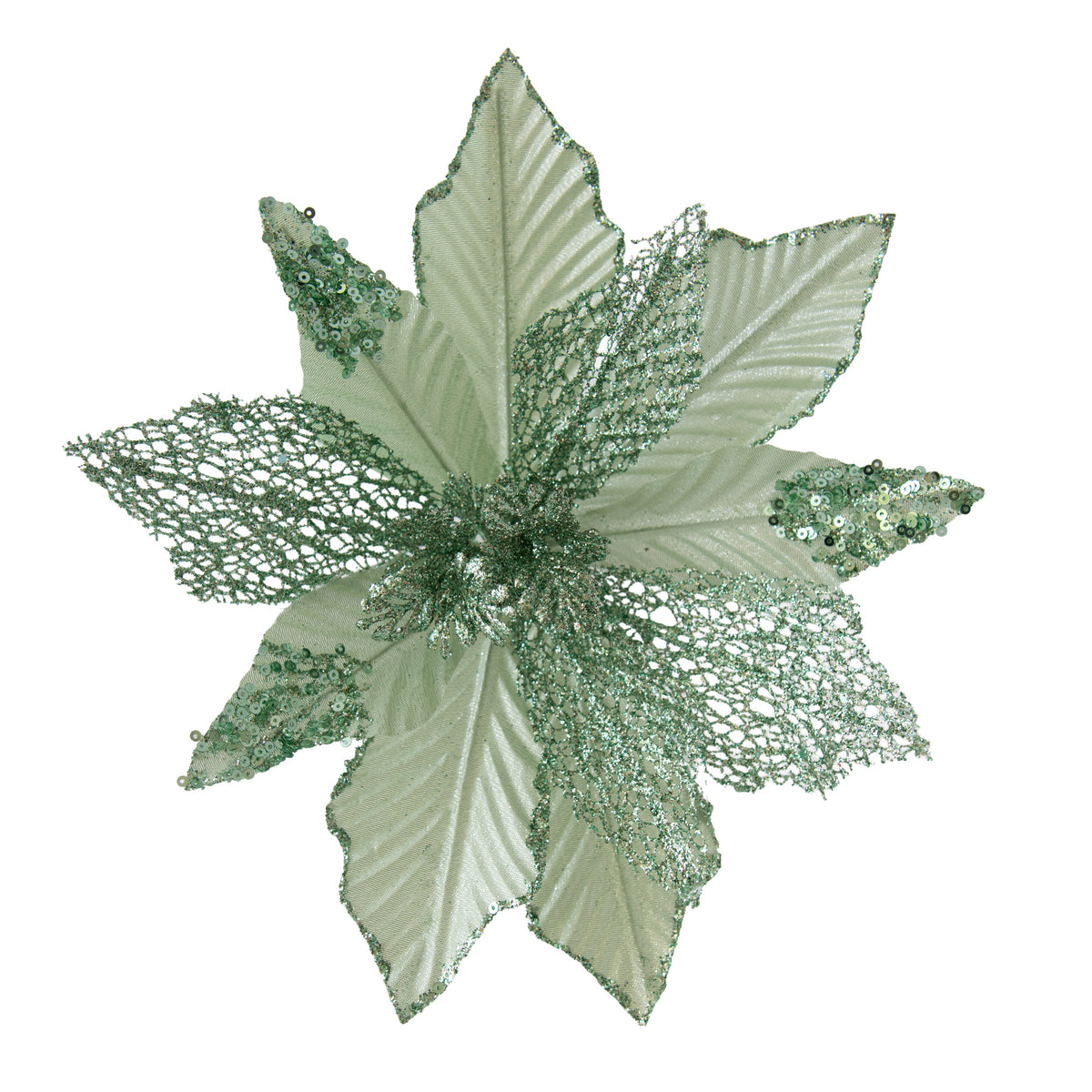 Poinsettia Mint Clip On